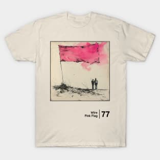 Pink Flag / Minimalist Graphic Artwork Design T-Shirt